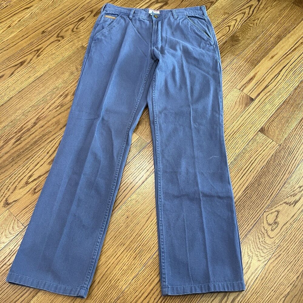 Southern Tide RT-7 Pants Mens‎ 34x34 Blue Faux Leather Trim Casual Preppy